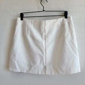 ABERCROMBIE & FITCH Cream White Knit Dress Mini Skirt Womens Large Workwear Chic